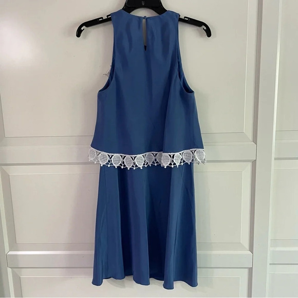 Tory Burch Amanda sleeveless layered lace trim dress 15114 - Picture 4 of 6